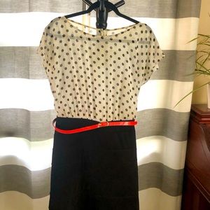 Polka Dot High Waist Dress